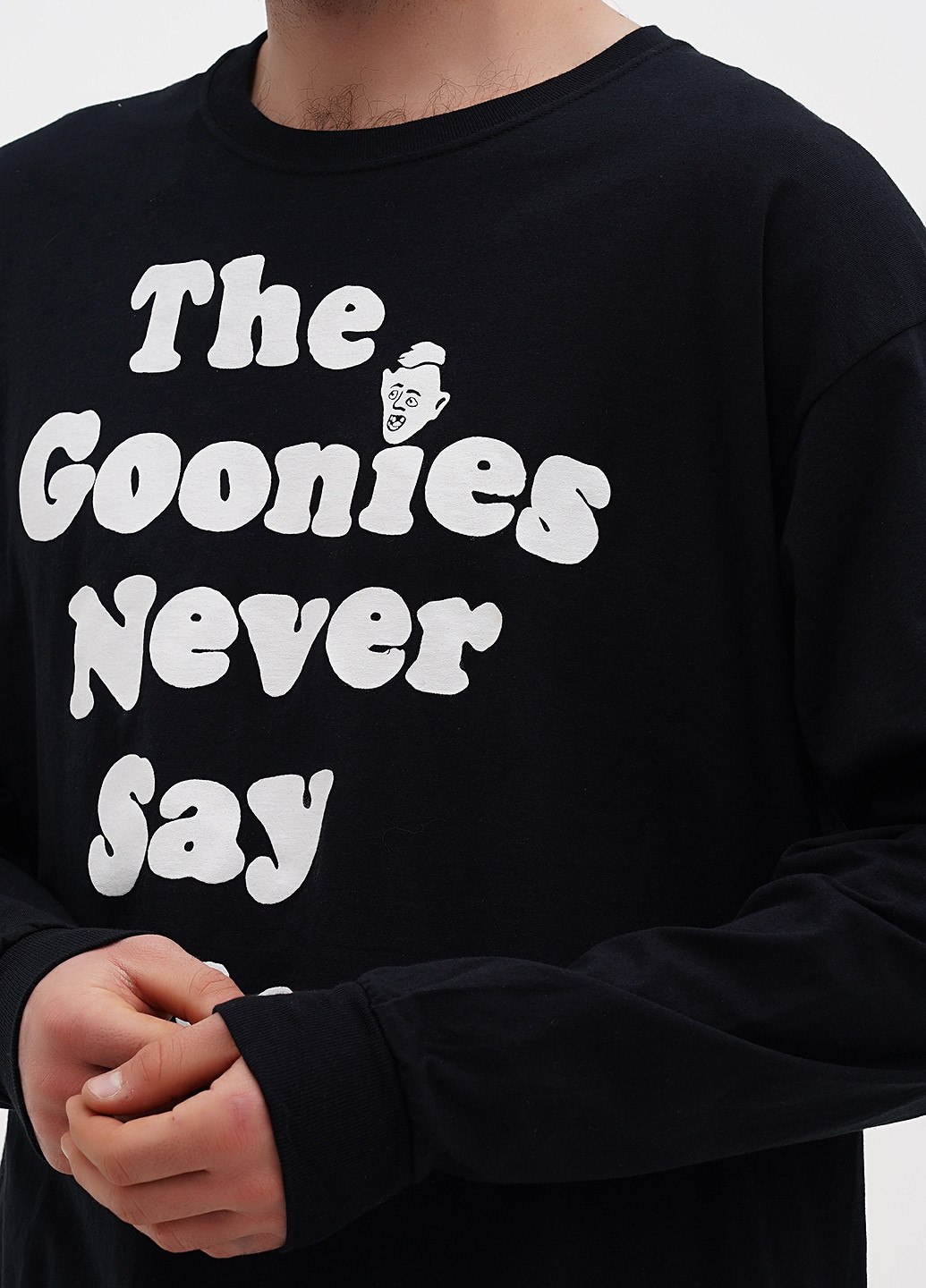 Черный демисезонный кэжуал лонгслив Ripple Junction с надписями