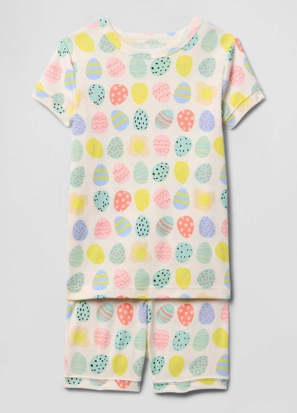 Молочная всесезон пижама (футболка, шорты) футболка + шорты Gap