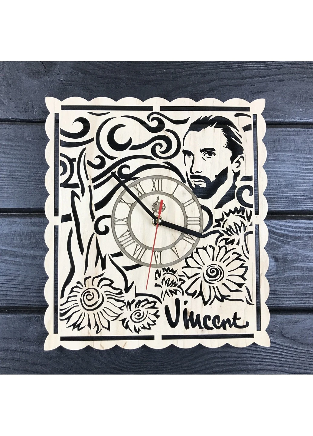 Тематические интерьерные настенные часы «Винсент Ван Гог» 7Arts (253567032)