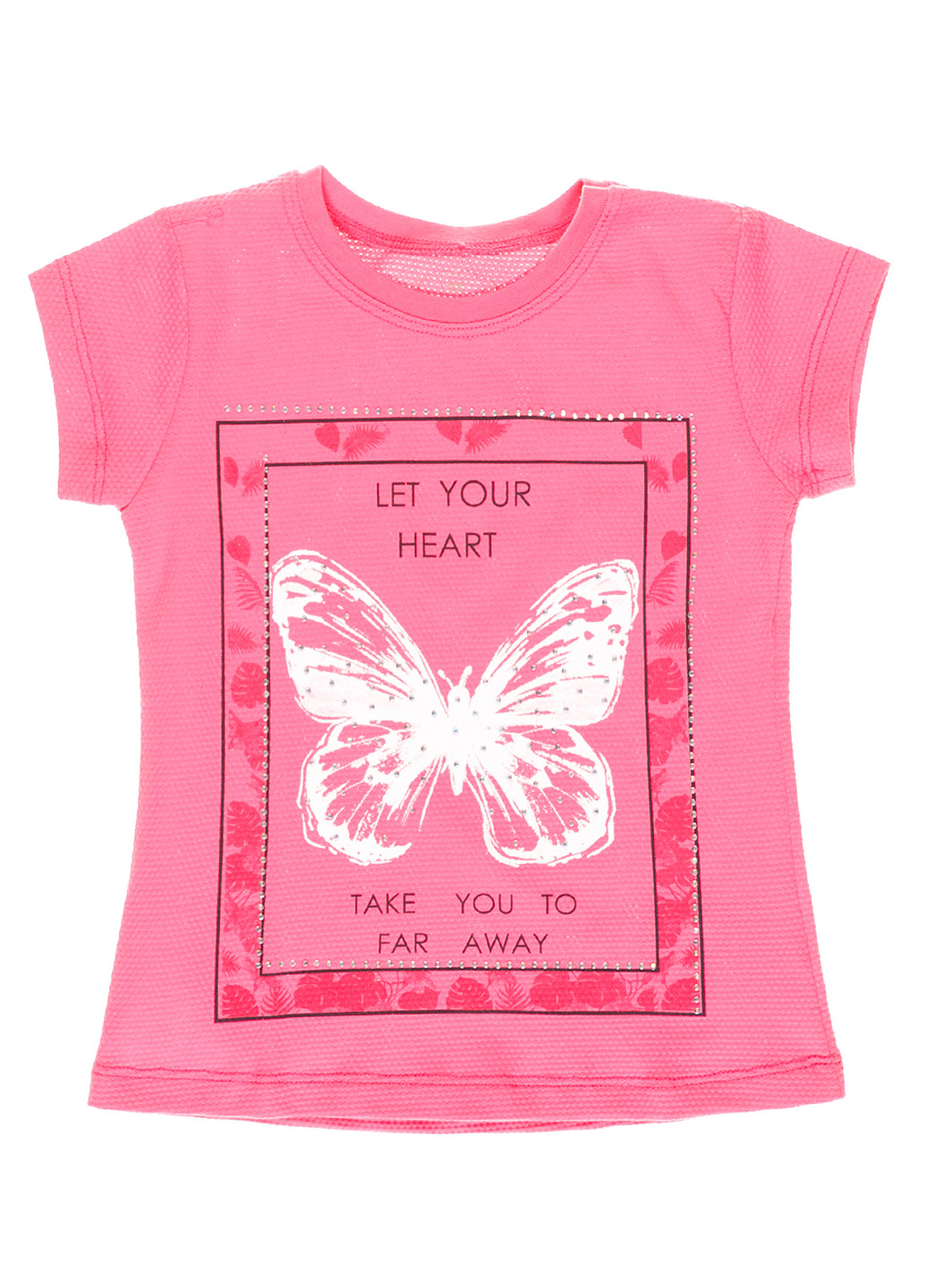 Рожева літня футболка з коротким рукавом Peri Masali
