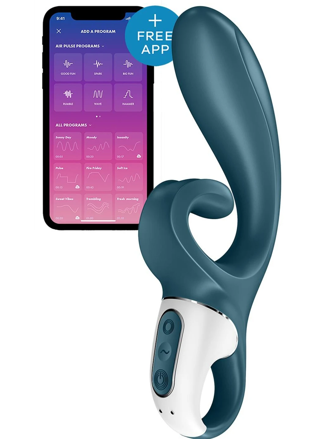 Вібратор кролик Hug Me Bluegrey Satisfyer (254150656)