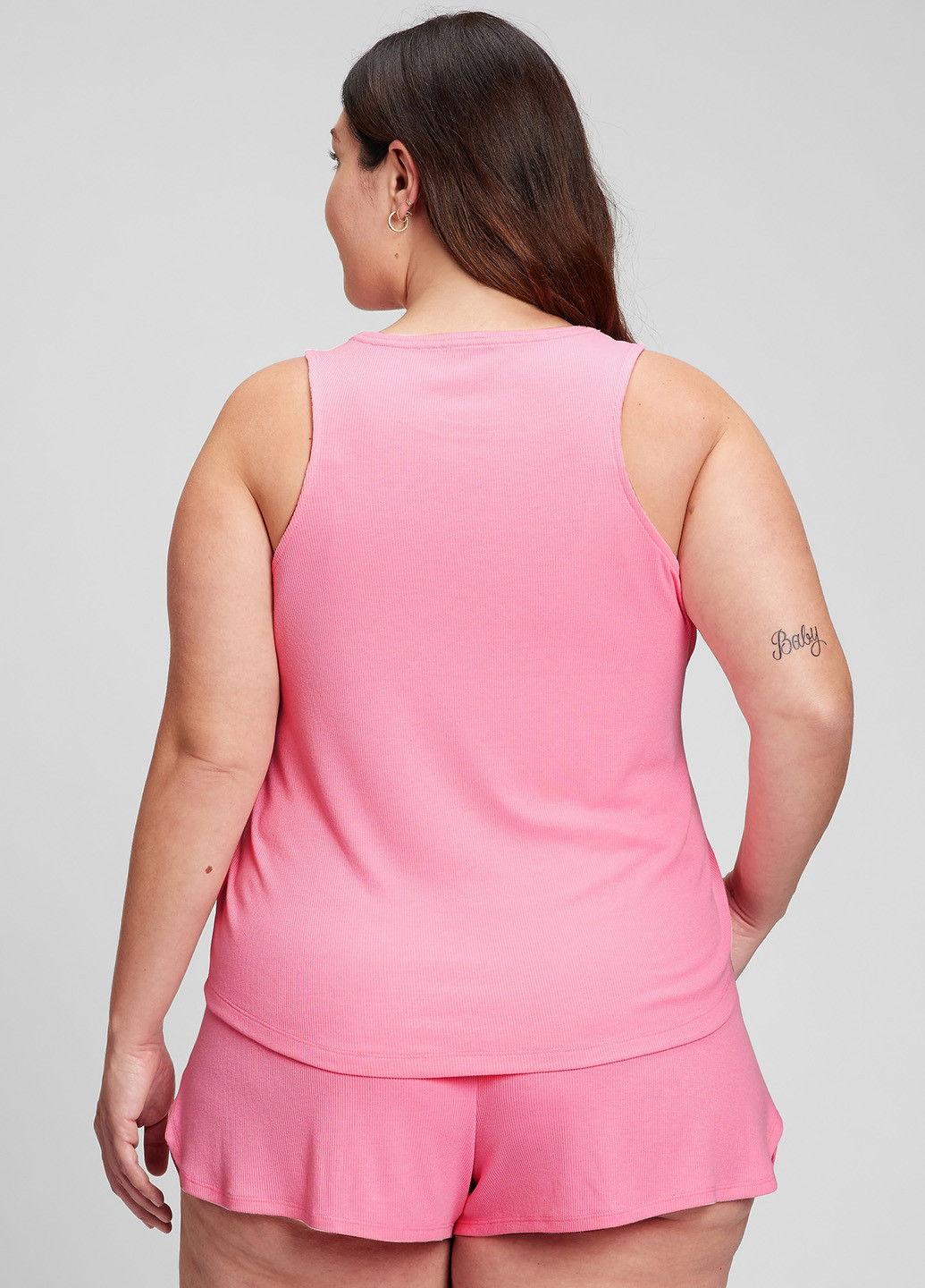 Розовая всесезон пижама (майка, шорты) майка + шорты Gap