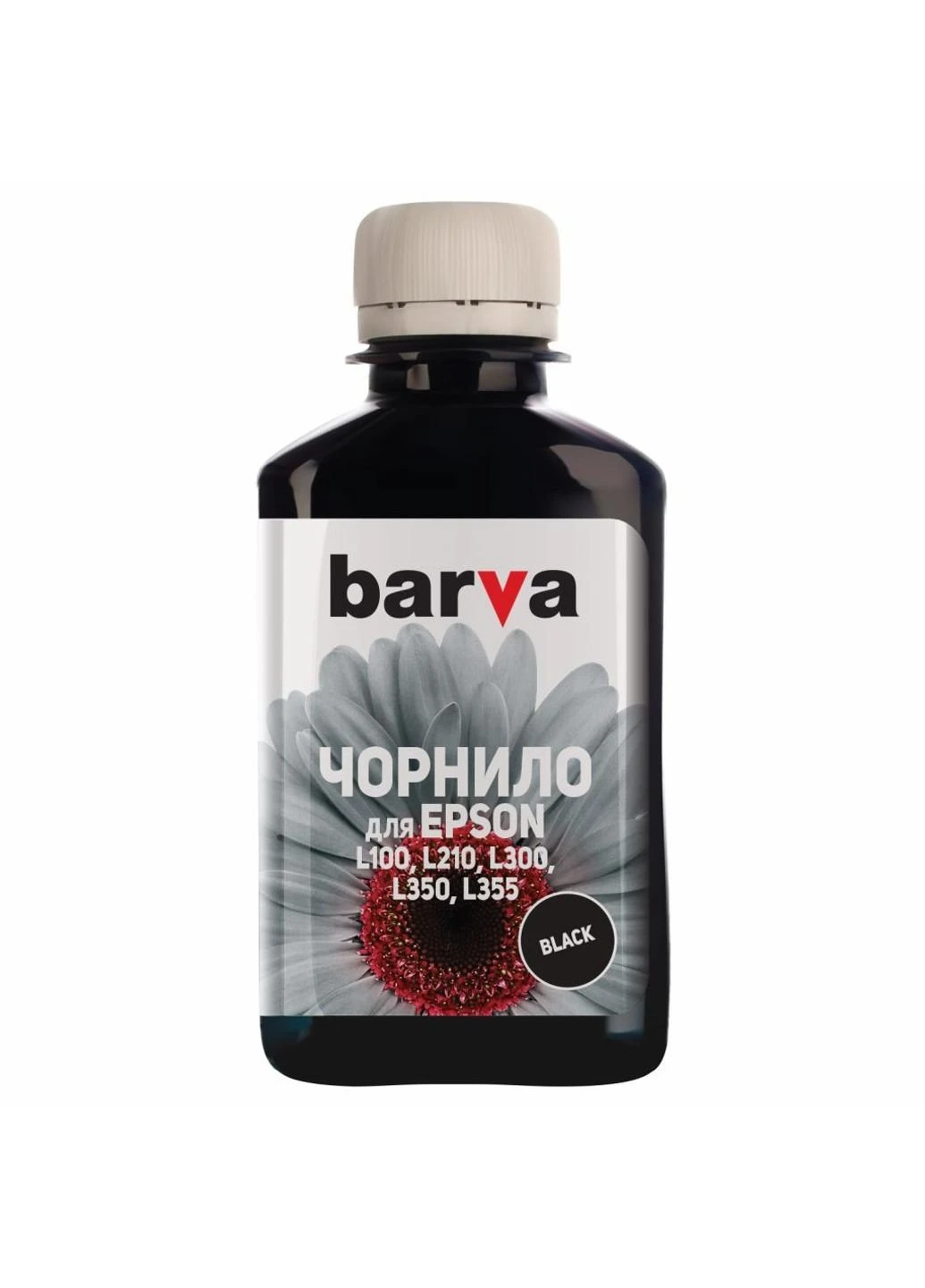 Чернила (L100-399) Barva EPSON L100/L210/L300/L350/L355 180г (T6641) BLACK (247483722)