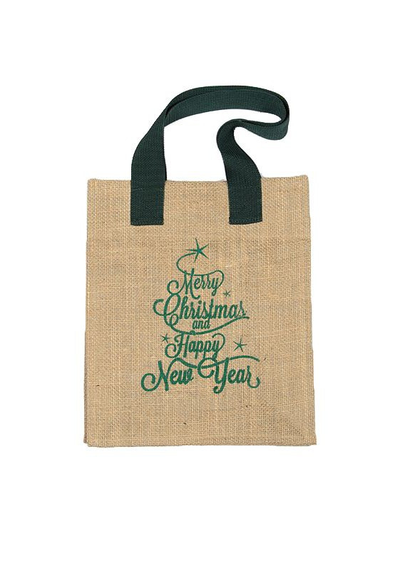 для подарунків джутова S Green 30х25x12 см (174824) TaKaSUMKA сумка (251300089)