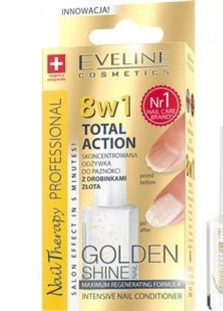 Комплексная регенерация eveline nail therapy professional здоровые ногти golden shine 8в1, 12 мл Eveline Cosmetics 5901761939323 (256107194)