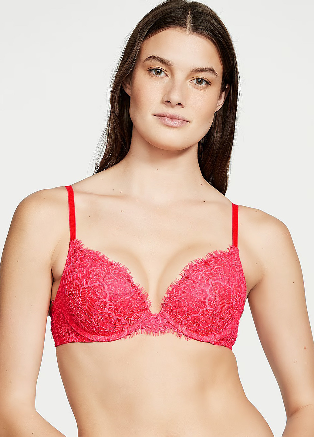 Розовый демисезонный комплект (бюстгальтер, трусики) Victoria's Secret