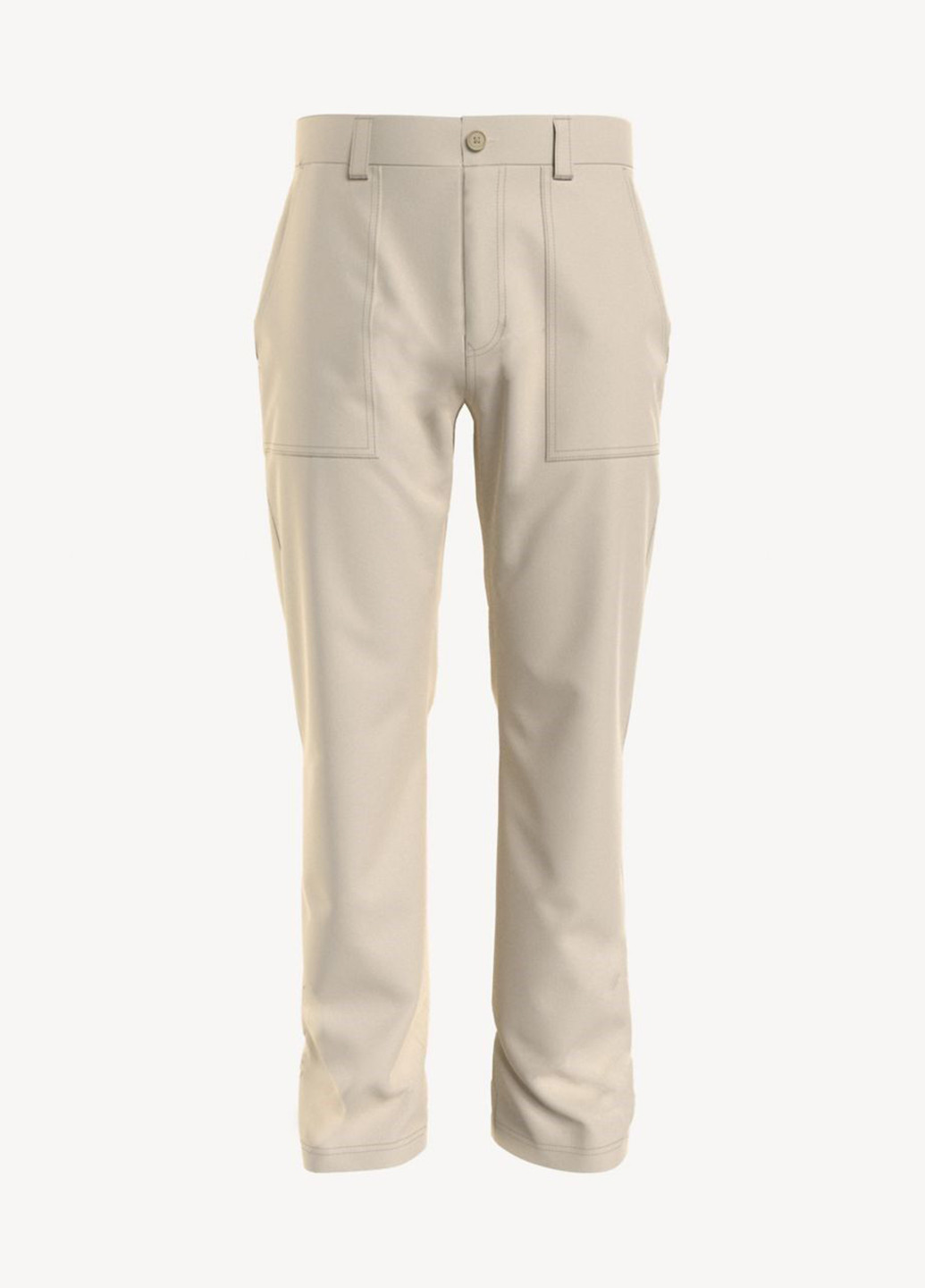 Светло-серые кэжуал демисезонные прямые брюки Tommy Hilfiger