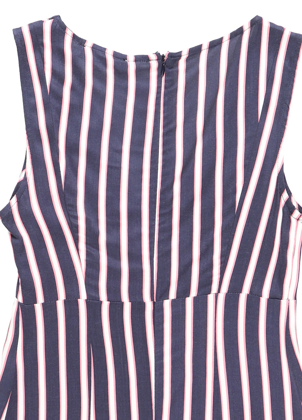 Темно-синее кэжуал платье Even & Odd в полоску