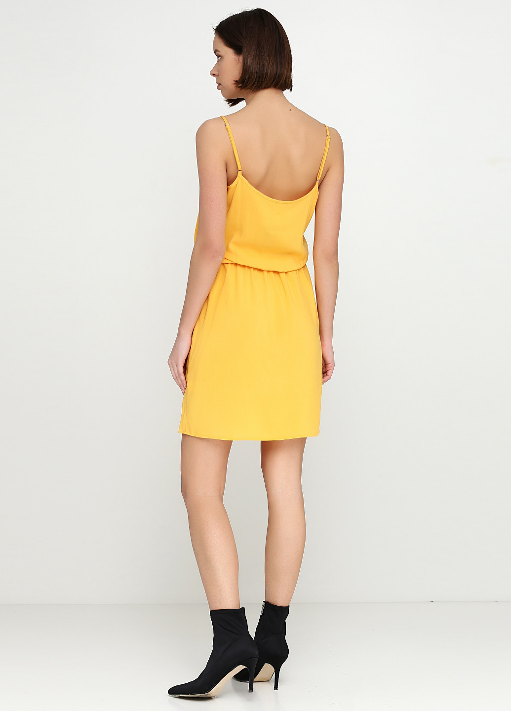 Желтое кэжуал платье Gingier Studio однотонное