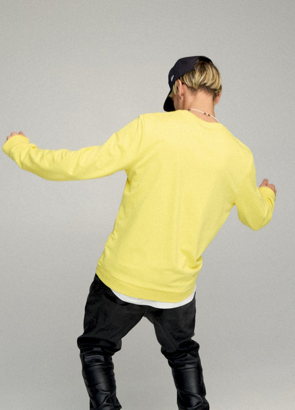 Жовтий свитшот мужской basic /no flis/ YAPPI малюнок (254557705)