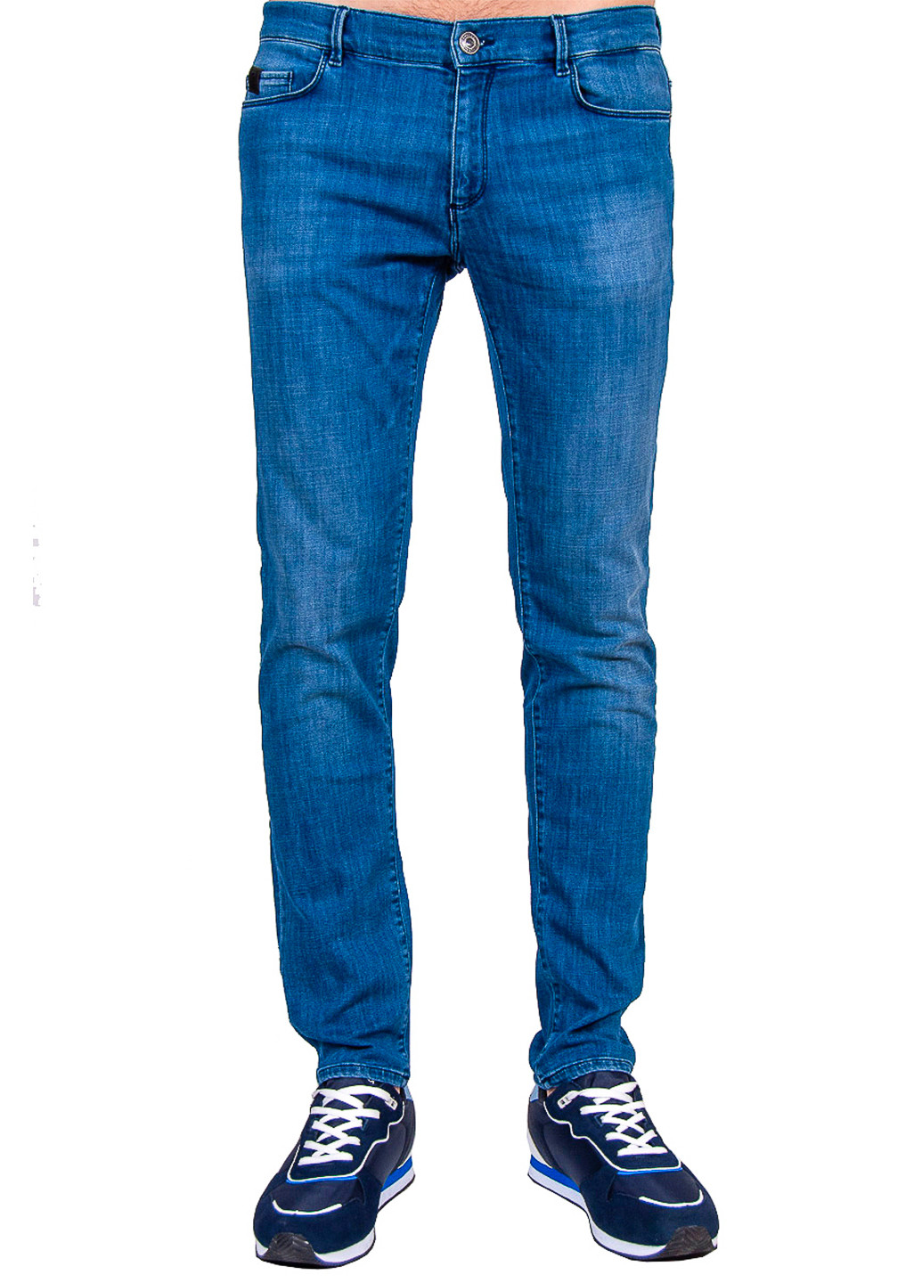 Синие демисезонные джинсы Trussardi Jeans