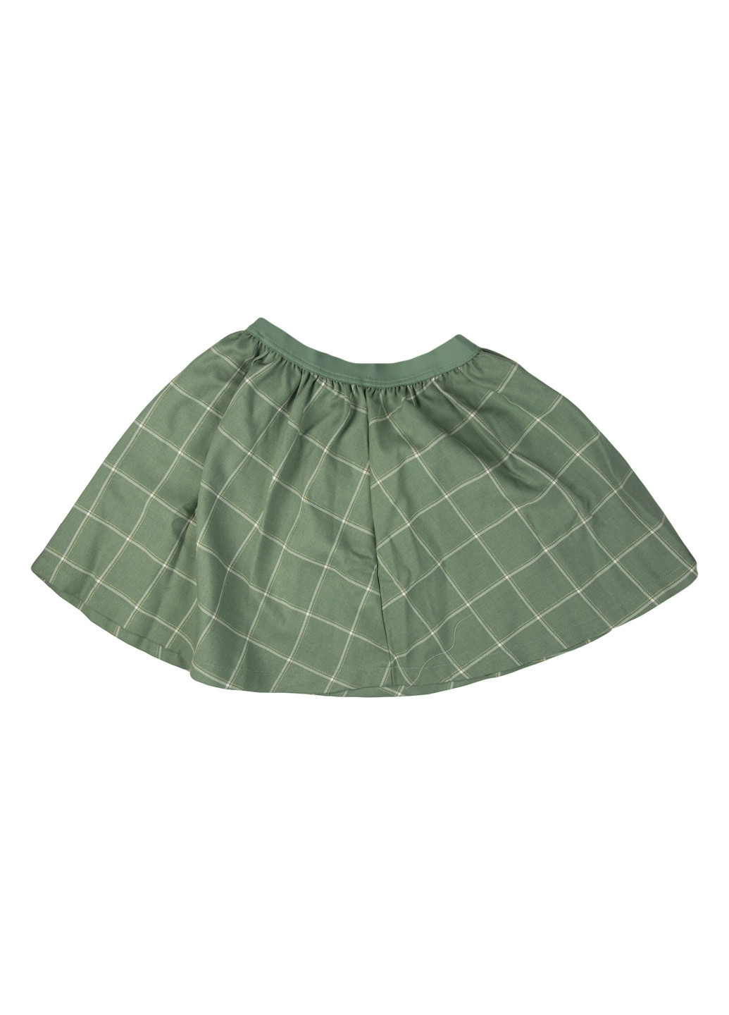 Серо-зеленая кэжуал в клетку юбка Lisa Rose мини