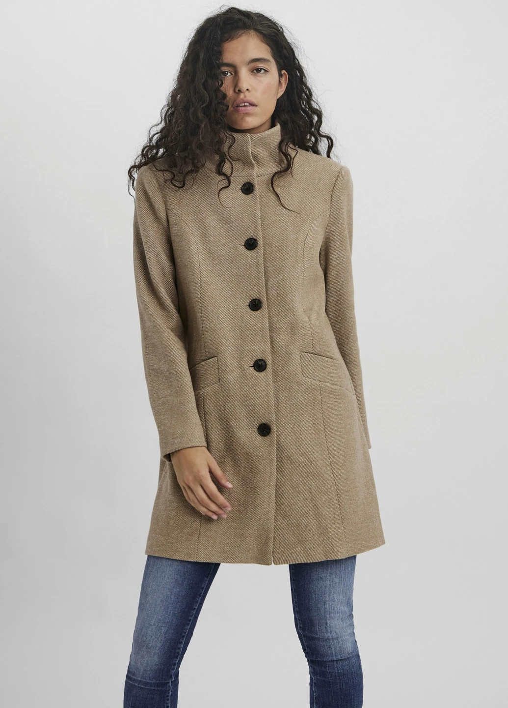 Светло-коричневое демисезонное Пальто Vero Moda