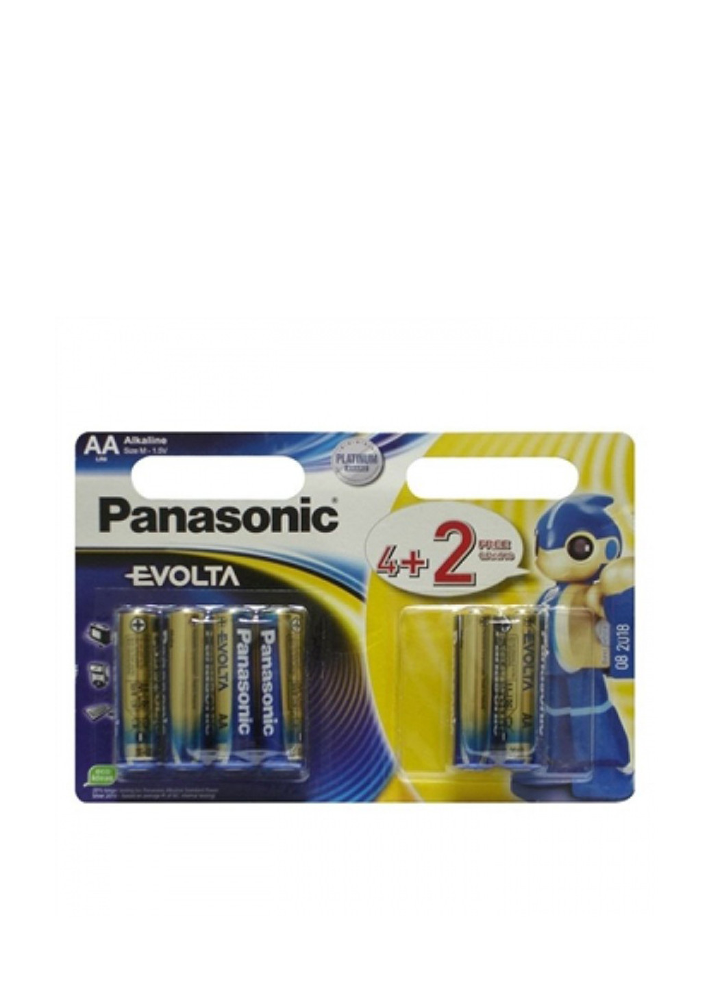 Батарейка Panasonic evolta aa bli(4+2) alkaline (lr6ege/6b2f) (138004303)