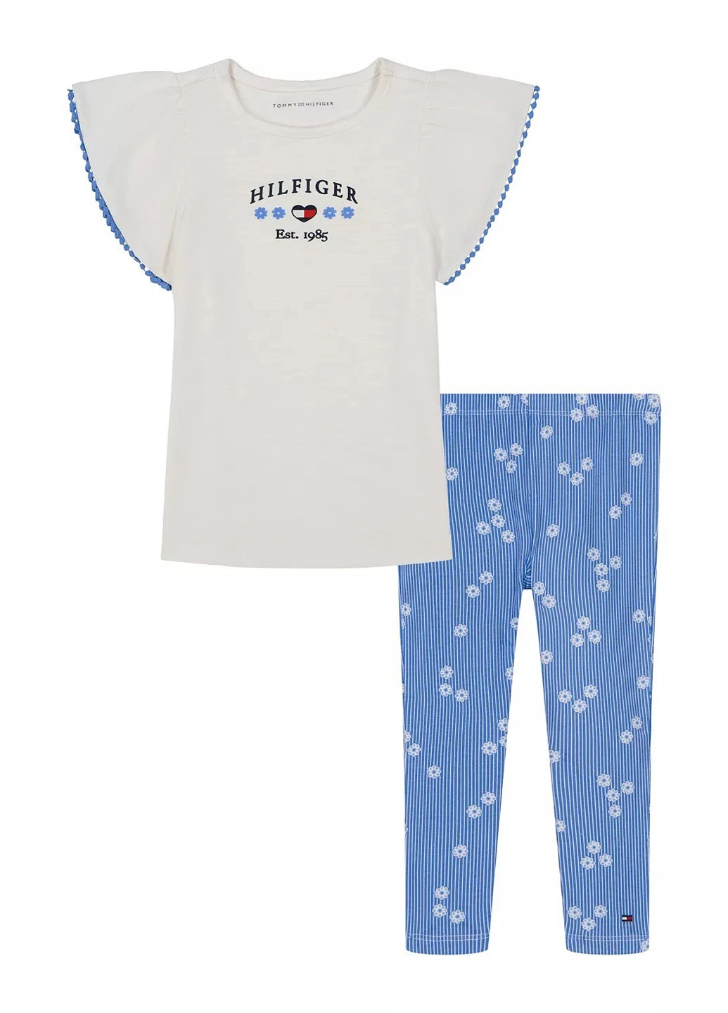 Белый летний костюм (туника, леггинсы) Tommy Hilfiger