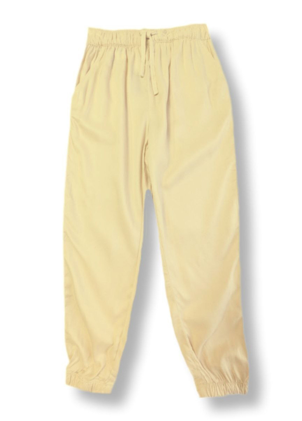 Желтые кэжуал летние джоггеры брюки H&M