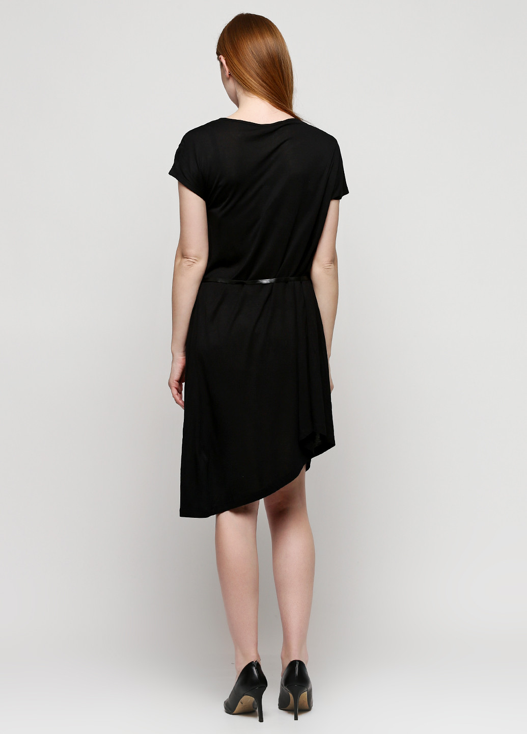 Чорна кежуал сукня, сукня Zalando однотонна