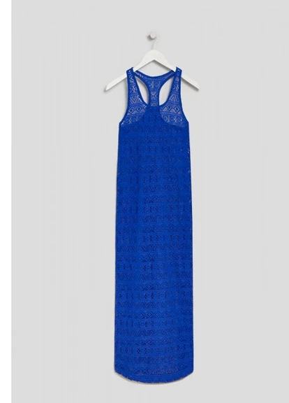 Синя пляжна мереживні пляжне плаття p8019 s синє Matalan однотонна