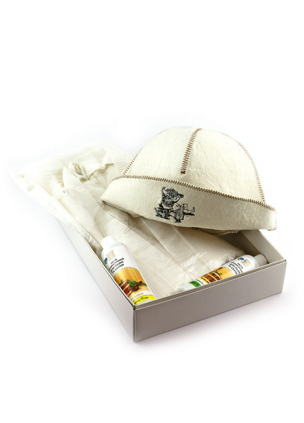 Подарочный комплект для сауны 0 Банщик, 3 предмета Luxyart (219981562)