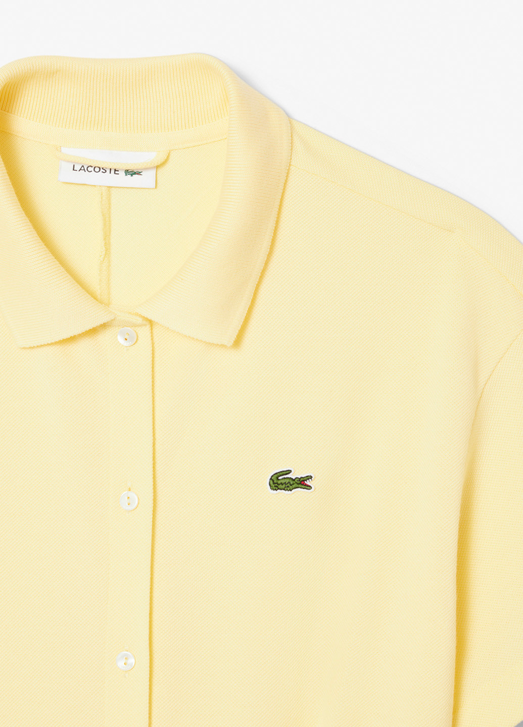Жовтий кежуал сукня поло, кльош Lacoste однотонна