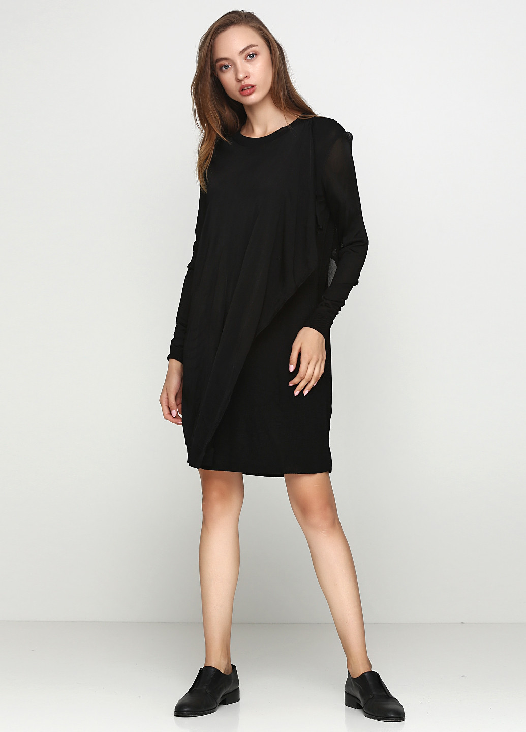 Черное кэжуал платье Cos однотонное