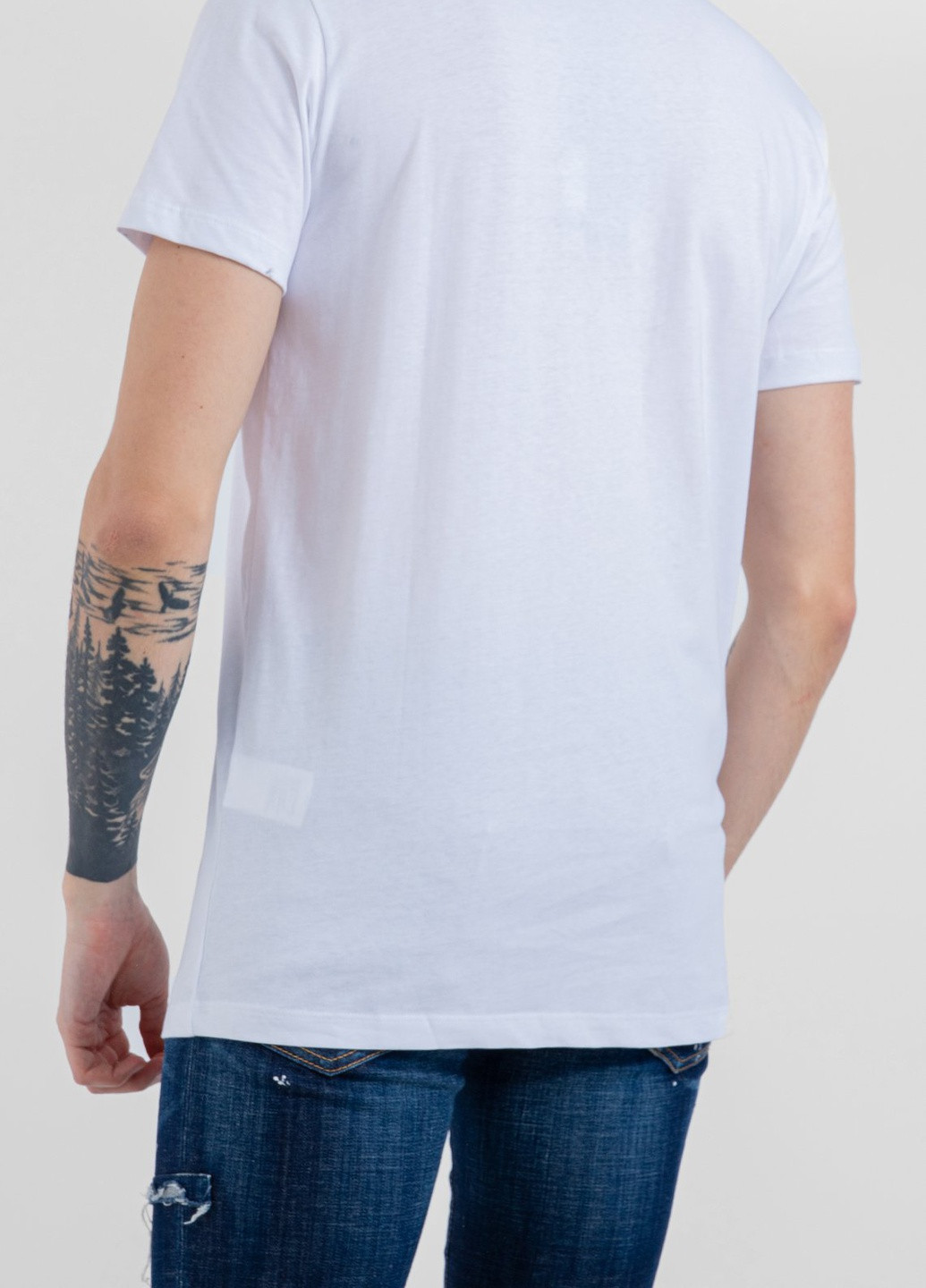 Белая белая футболка с декором Dsquared2