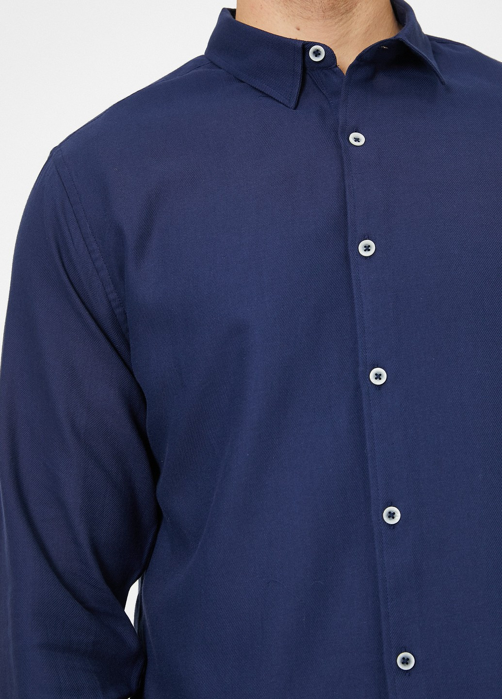 Синяя кэжуал рубашка KOTON