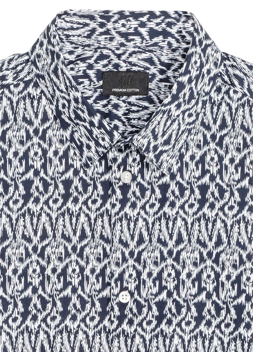 Черно-белая рубашка H&M