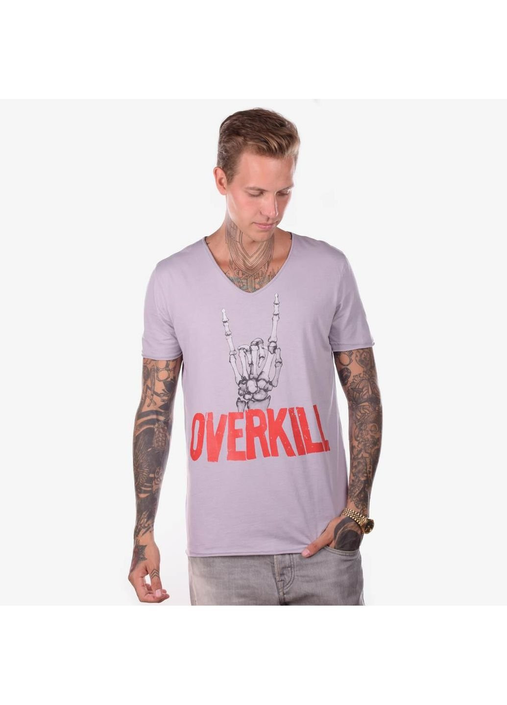 Серая футболка мужская overkill серый Power