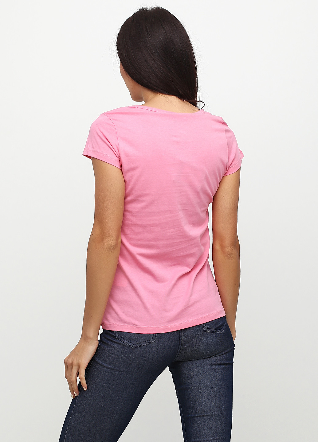 Розовая летняя футболка Madoc