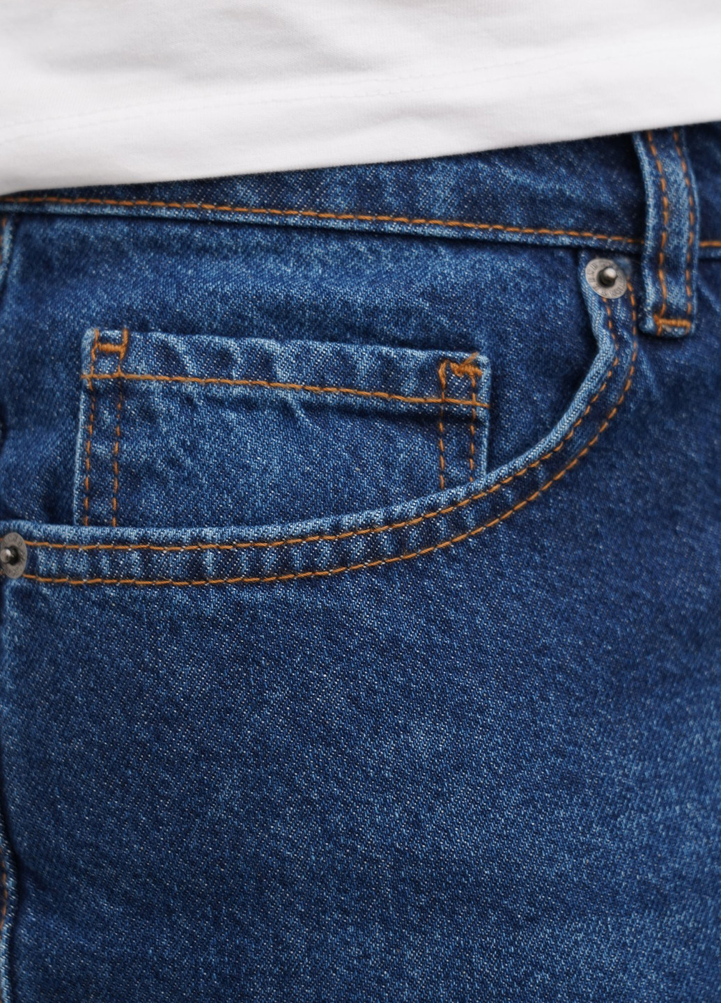 Темно-синие демисезонные зауженные джинсы Trend Collection