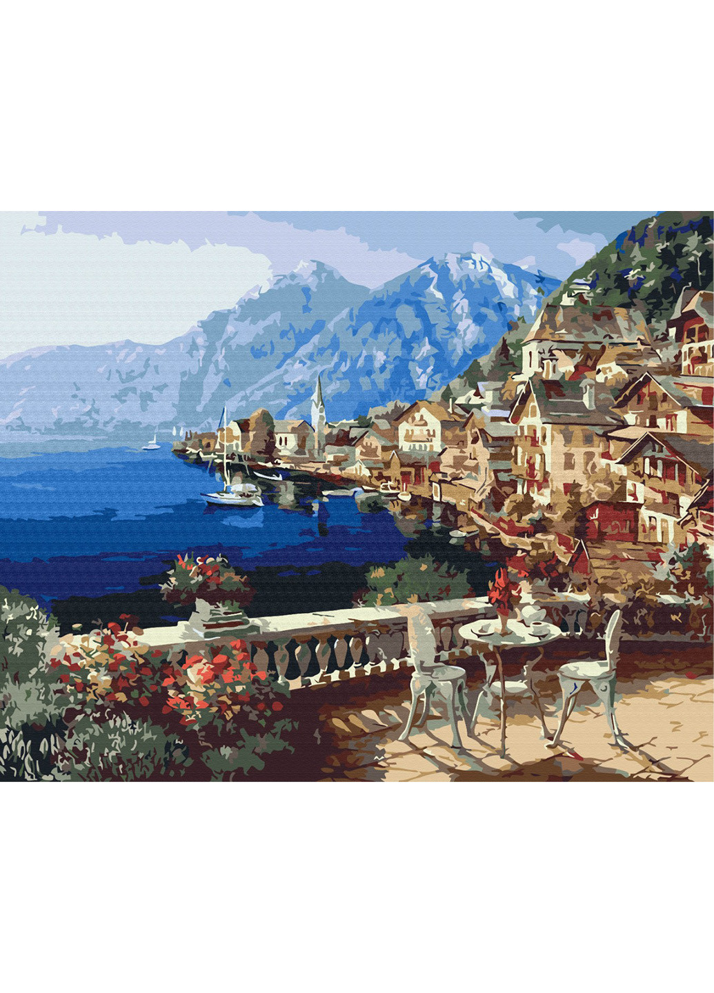 Картина за номерами "Городок під Альпами" 40х50 см Brushme (219025230)