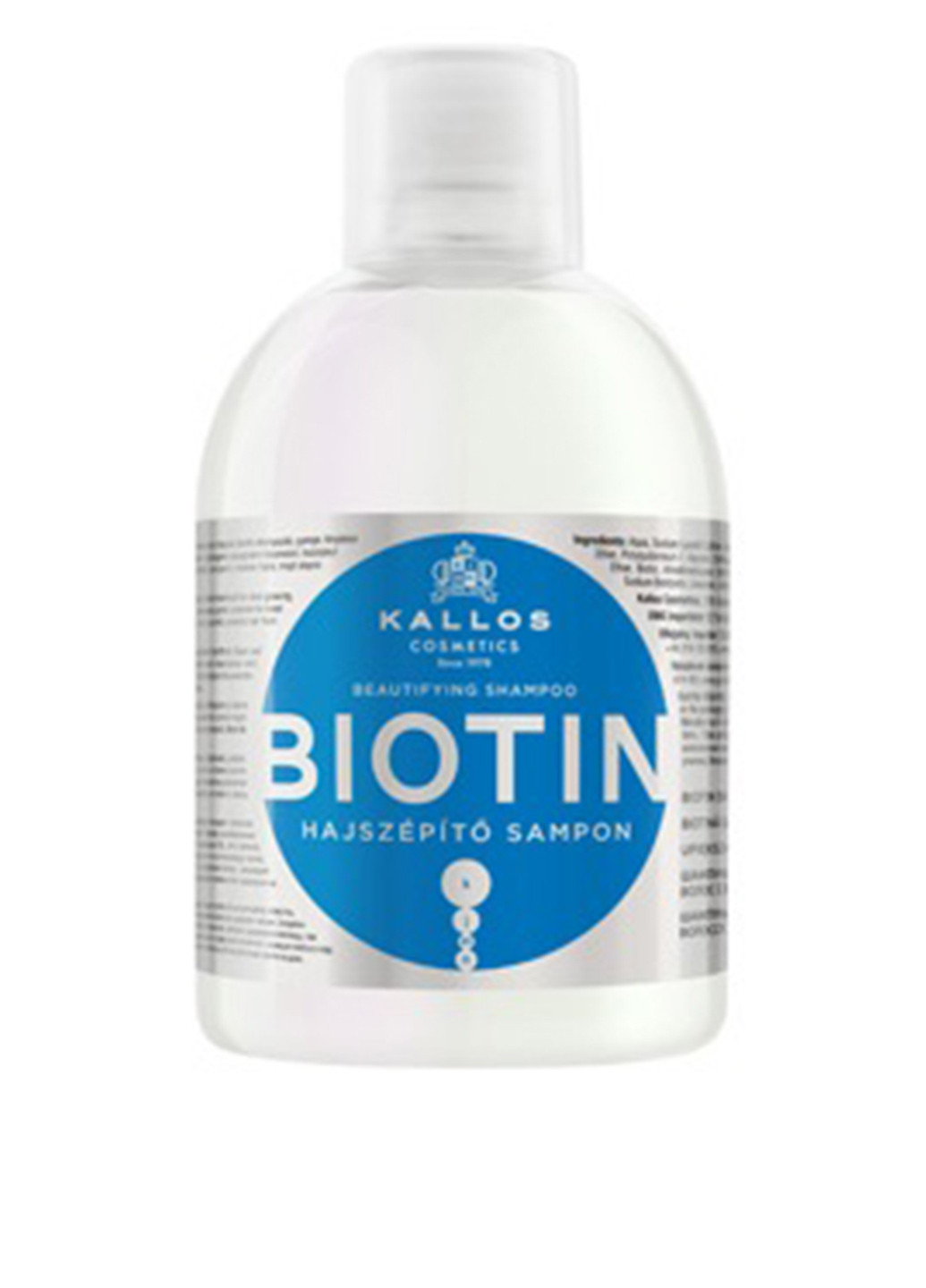 Шампунь для улучшения роста волос с биотином Kallos KJMN Biotin Beautifying Shampoo 1000 мл Kallos Cosmetics (83216769)