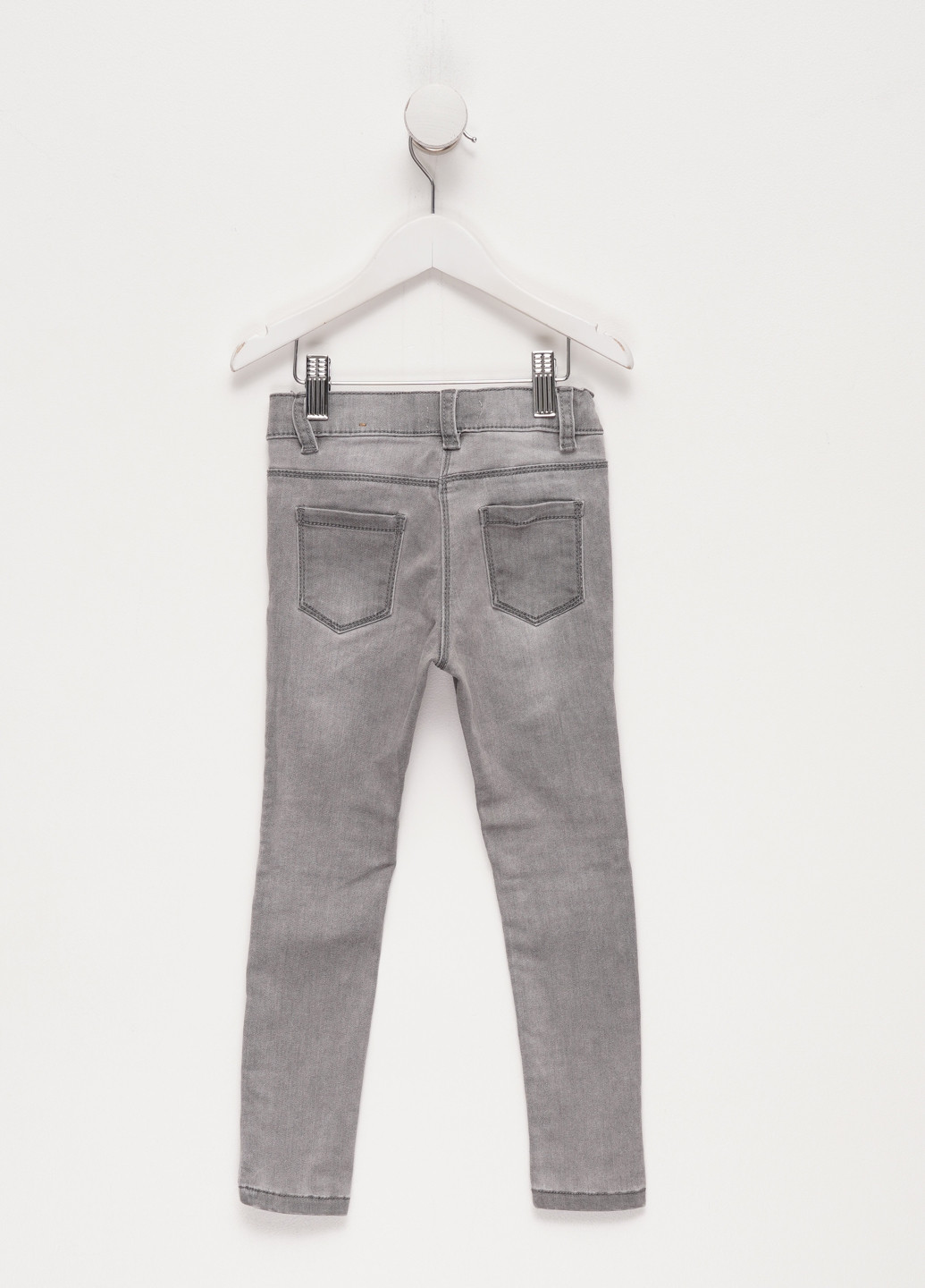 Серые демисезонные скинни джинсы Gemo