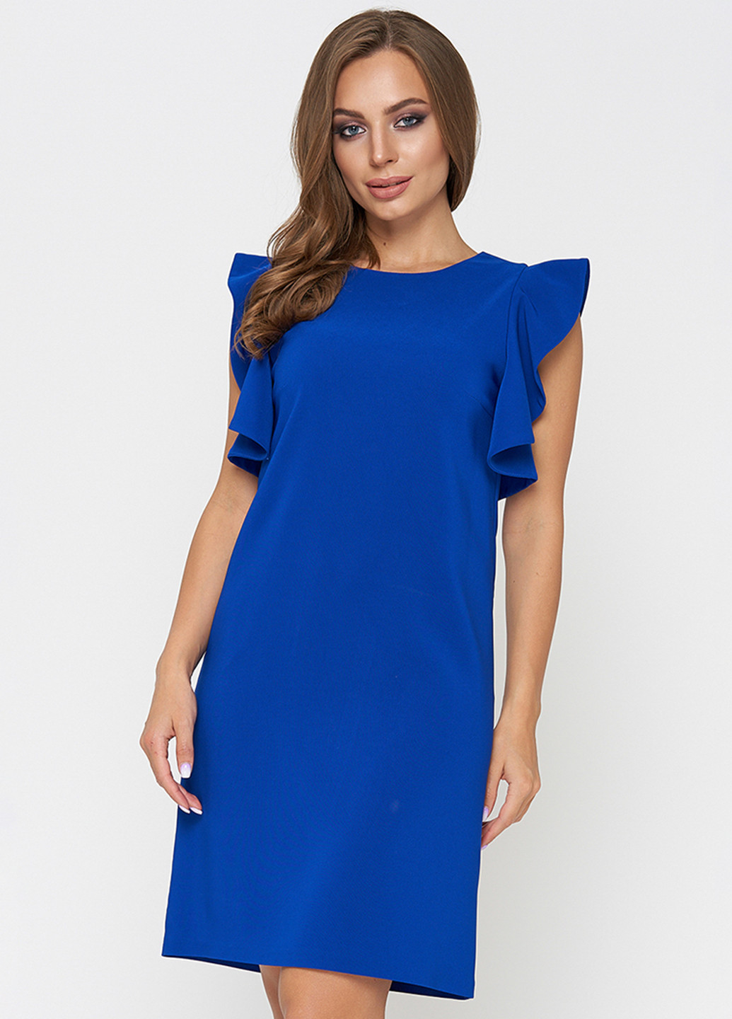 Синее кэжуал платье Sellin однотонное
