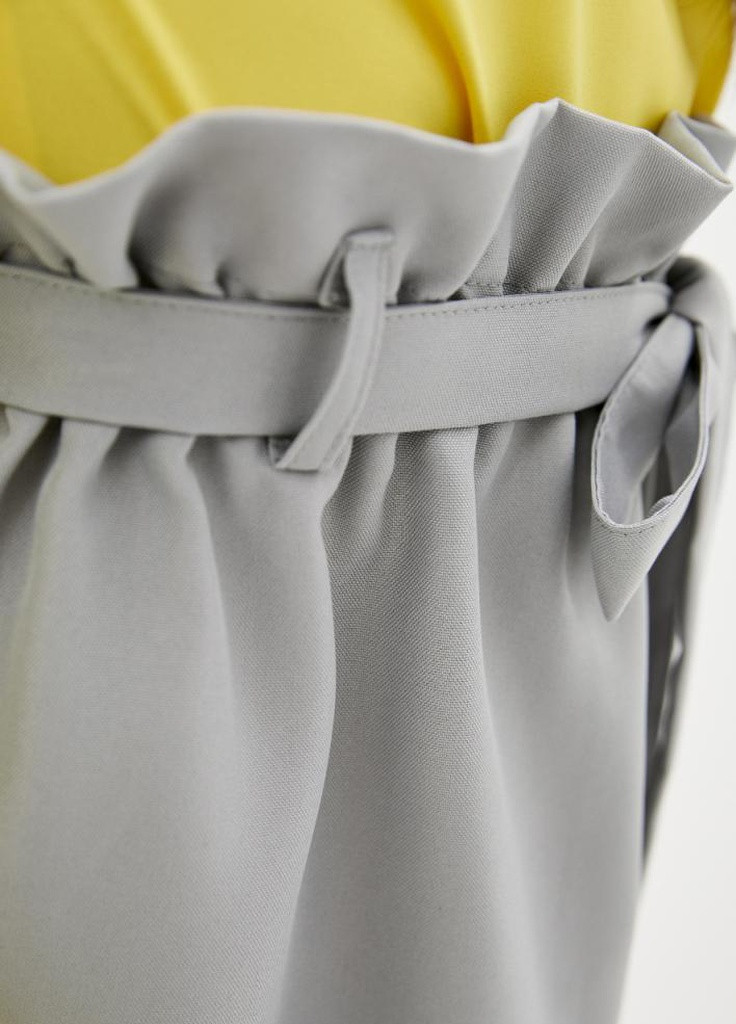 Светло-серая кэжуал однотонная юбка Podium колокол