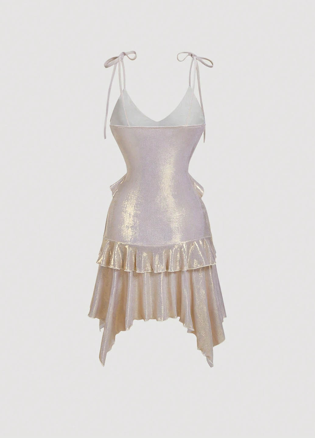 Золотий вечірня, кежуал сукня а-силует SHEIN однотонна