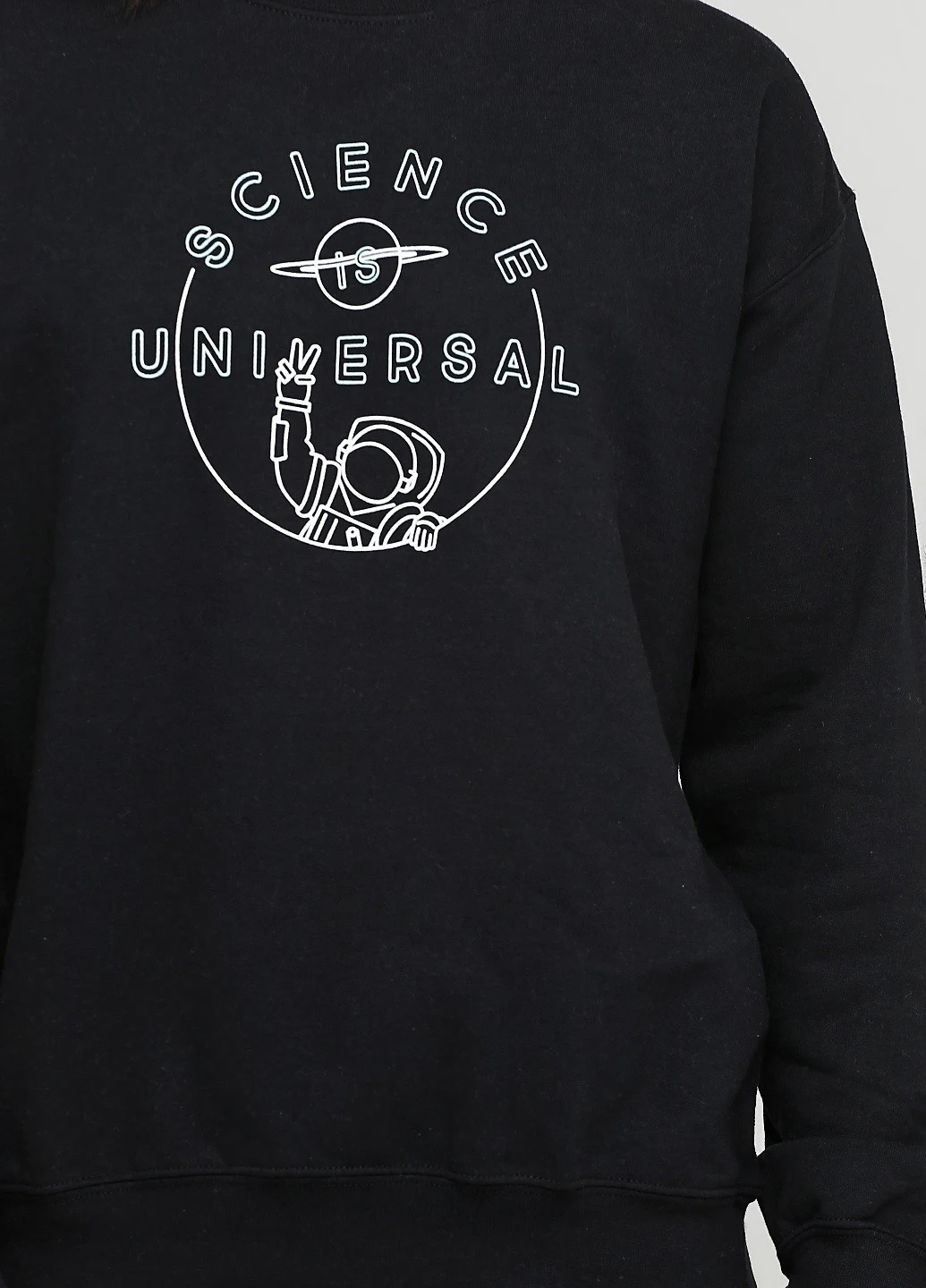 Чорний світшот Omaze напис без декору (361960091)