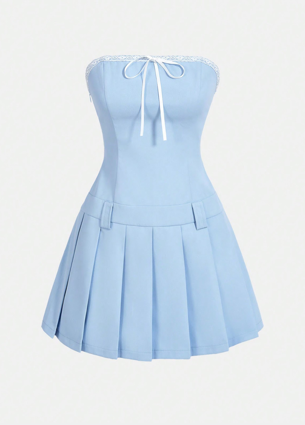 Блакитна кежуал сукня SHEIN однотонна