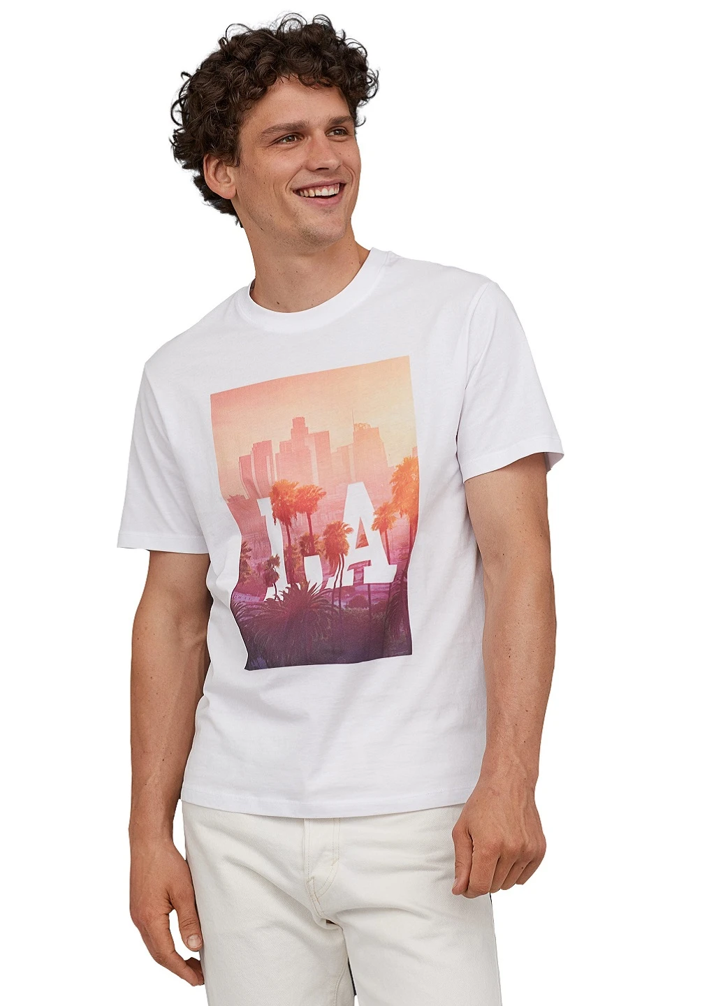 Белая футболка H&M