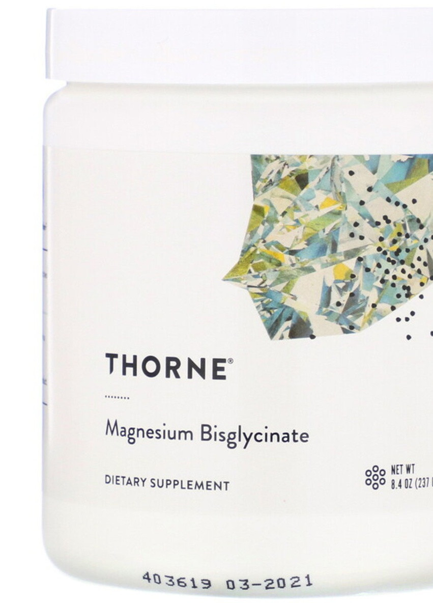 Магній Бісгліцінат,, 8,4 унції (237 гр) Thorne Research (228292176)