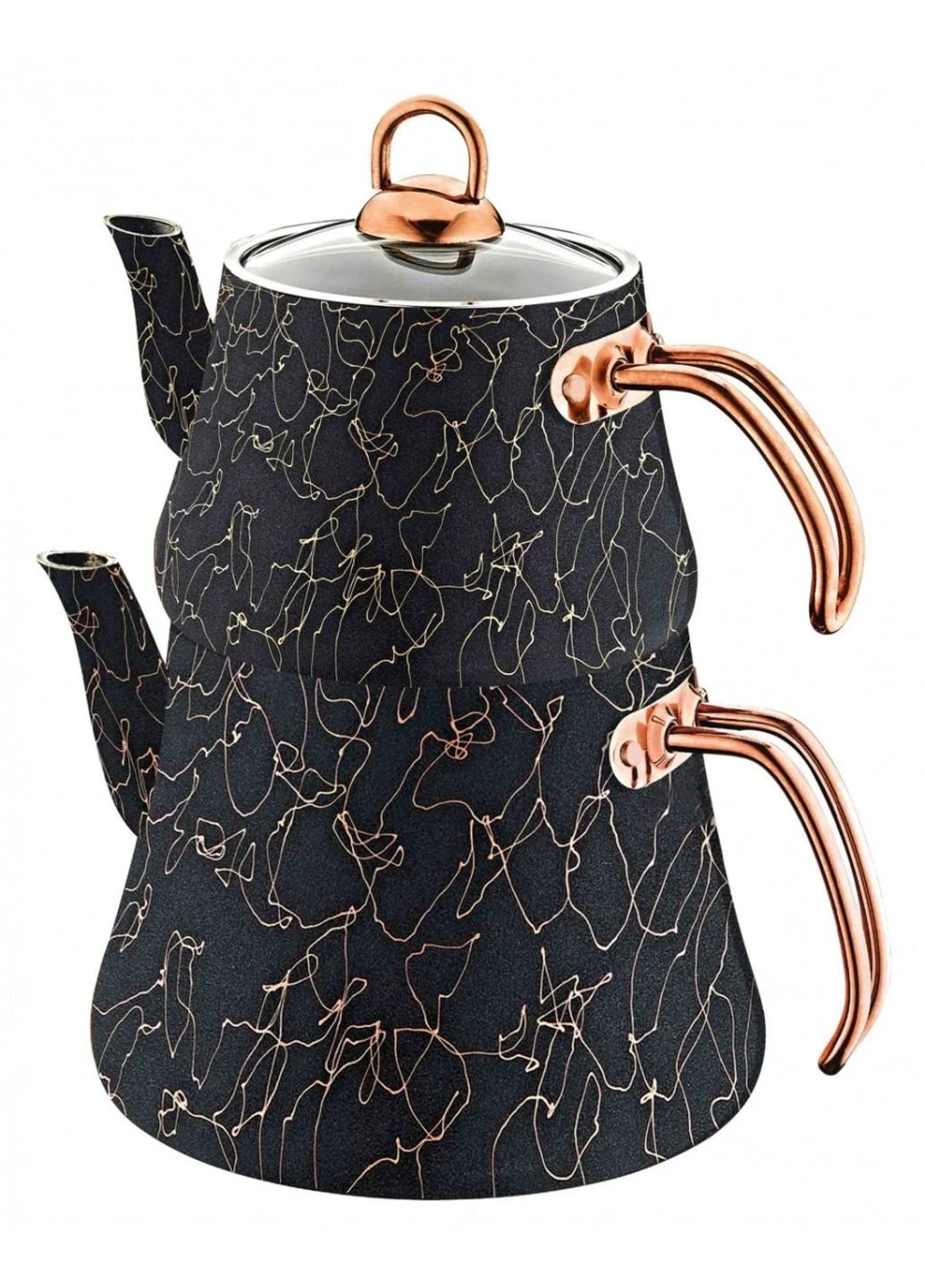 Набор чайников Avangarde Granit 8204-L-bronze 2 шт бронзовый OMS (253630532)