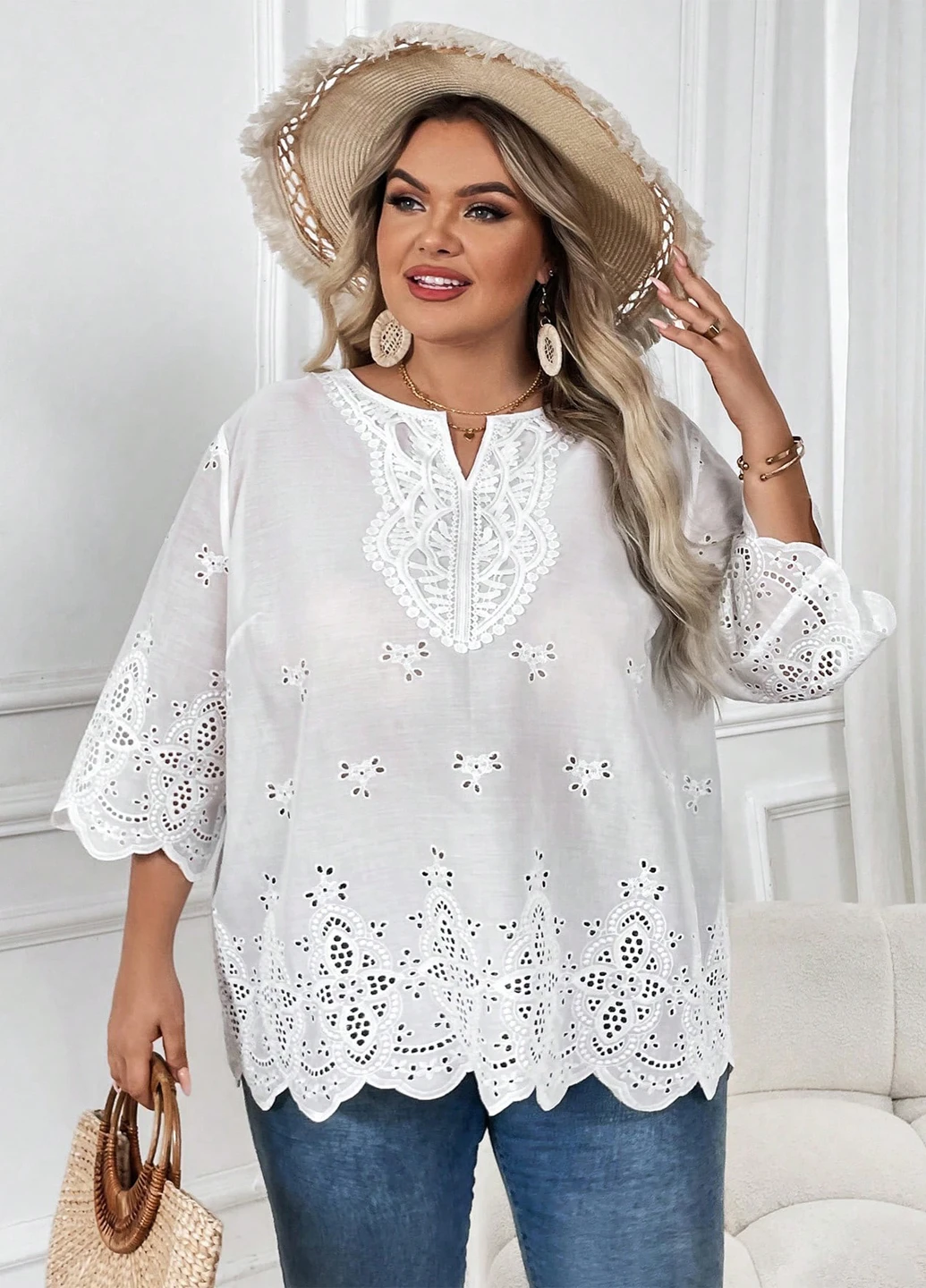Біла блуза SHEIN