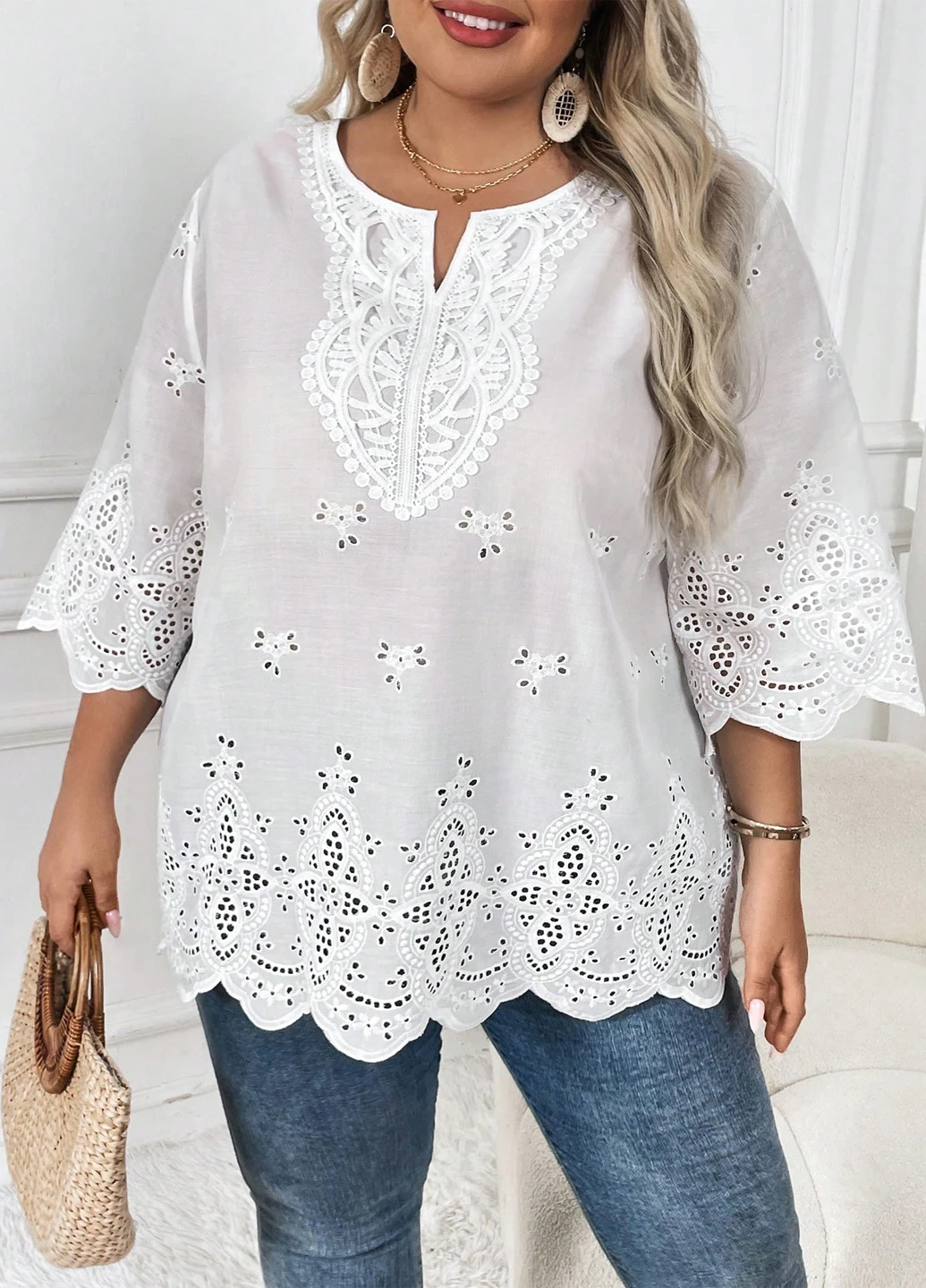 Біла блуза SHEIN