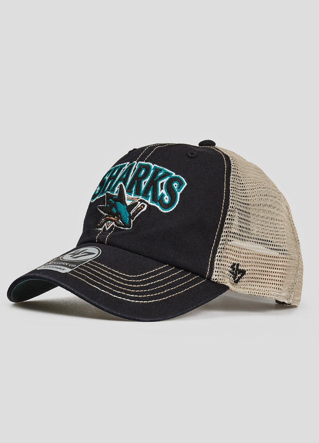 Черная кепка San Jose Sharks 47 Brand (253563795)