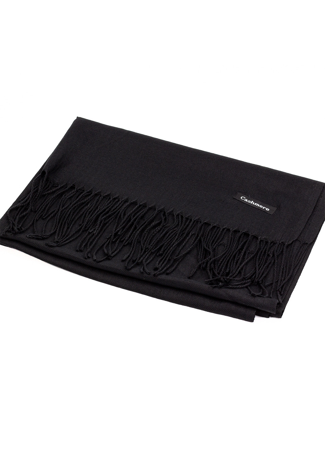 Женский кашемировый шарф, черный Cashmere S92018 однотонный чёрный кэжуал акрил, кашемир