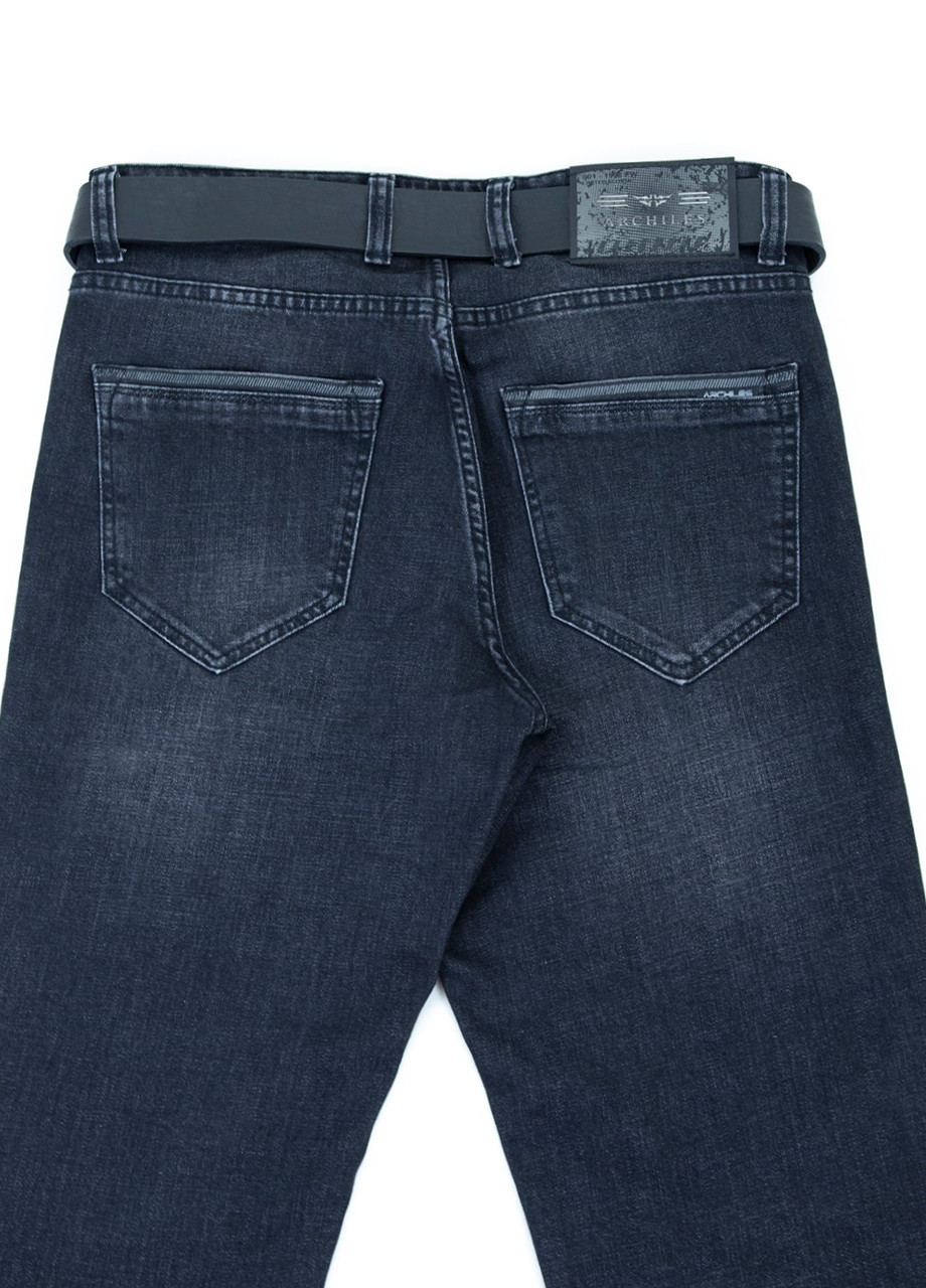 Темно-серые демисезонные джинсы мужские темно-серые слим Slim ARCHILES