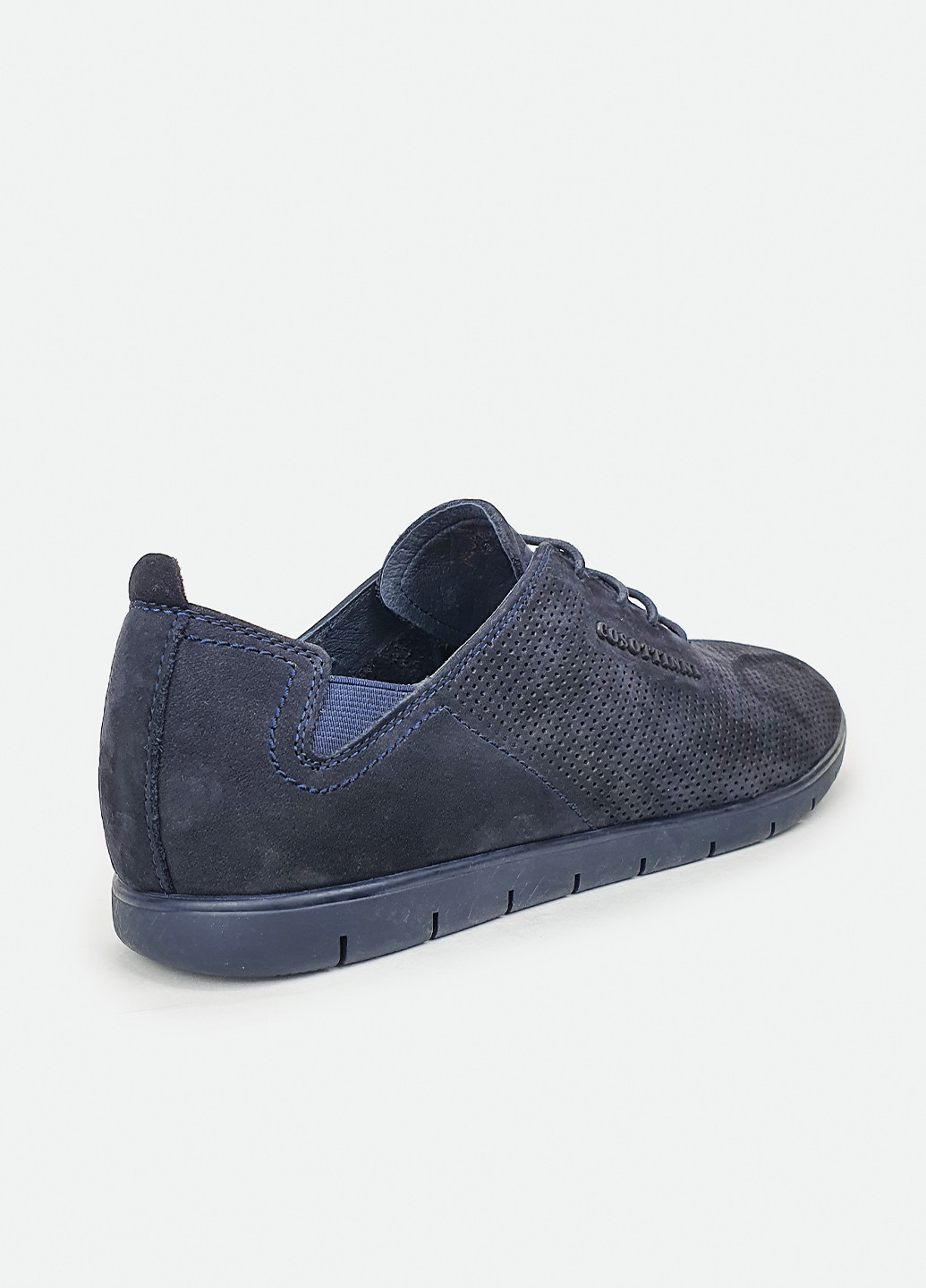 Легкі стильні чоловічі туфлі на шнурках темно-сині літні 45 Cosottinni (228214721)