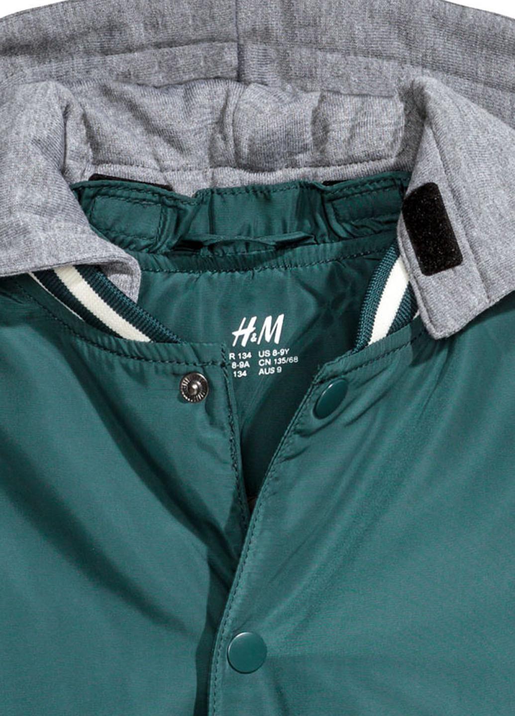 Темно-бірюзова демісезонна куртка H&M