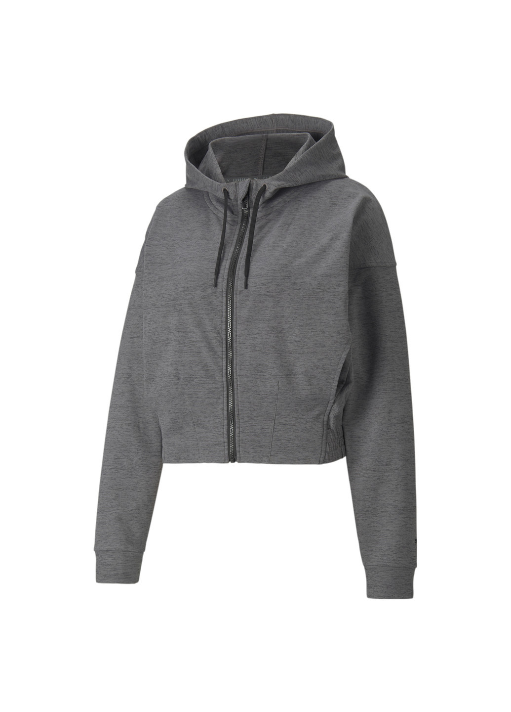 Чорна демісезонна толстовка cloudspun full-zip women's training hoodie Puma